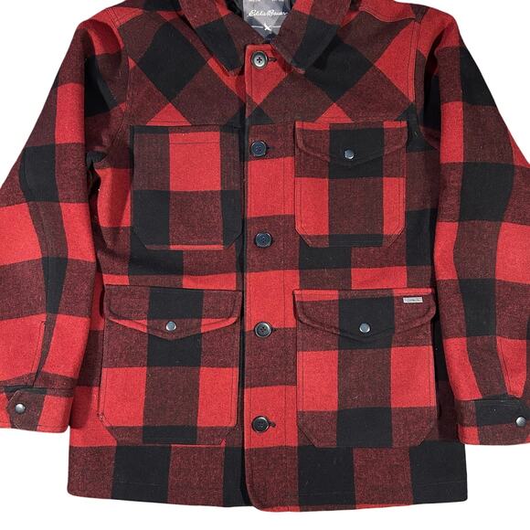 Eddie Bauer Mens Bulman Creek Forester Wool Blend Coat Jacket - Picture 2 of 8